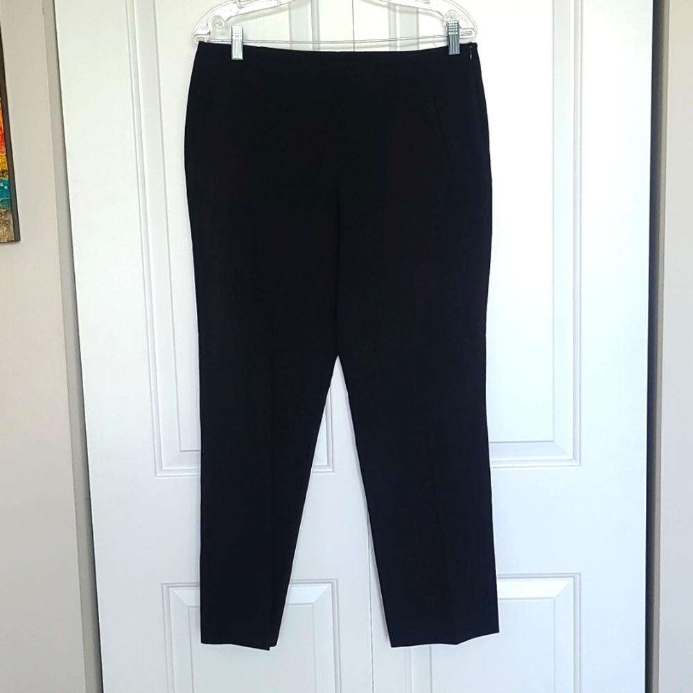 Larry Levine Stretch Black Dress Pants 8
